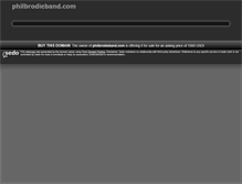 Tablet Screenshot of philbrodieband.com